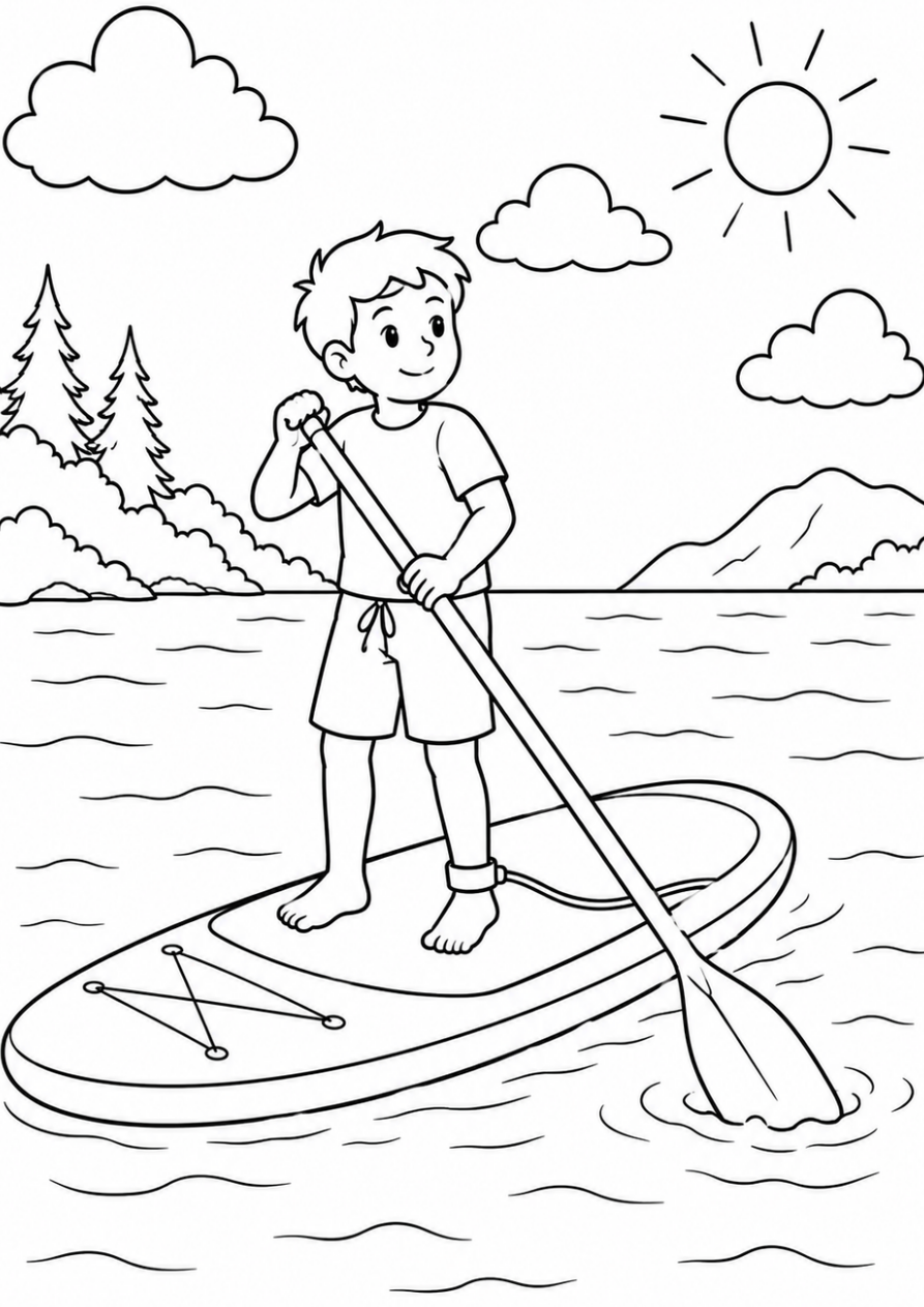 SUP Coloriage